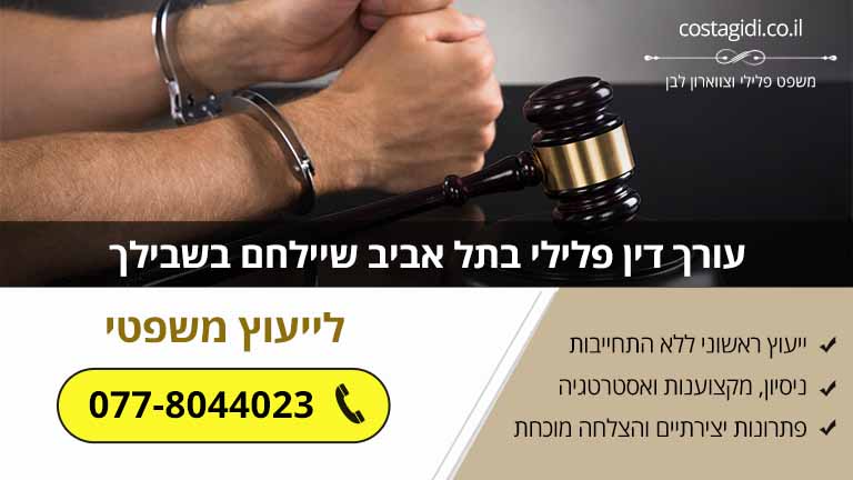 עורך דין פלילי בתל אביב שיילחם בשבילך