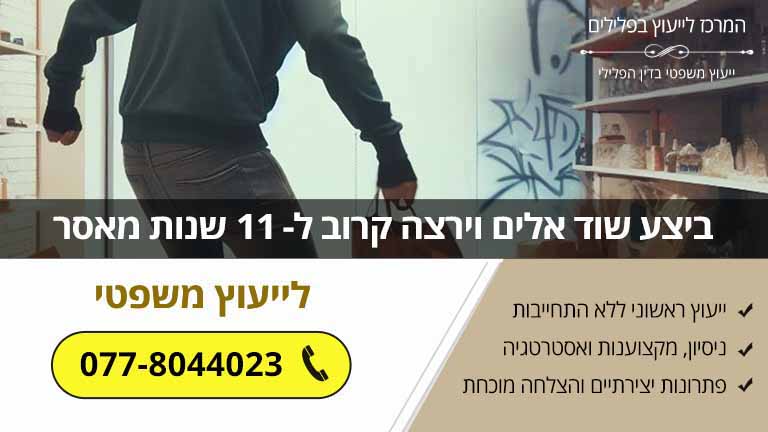 ביצע שוד אלים וירצה קרוב ל- 11 שנות מאסר